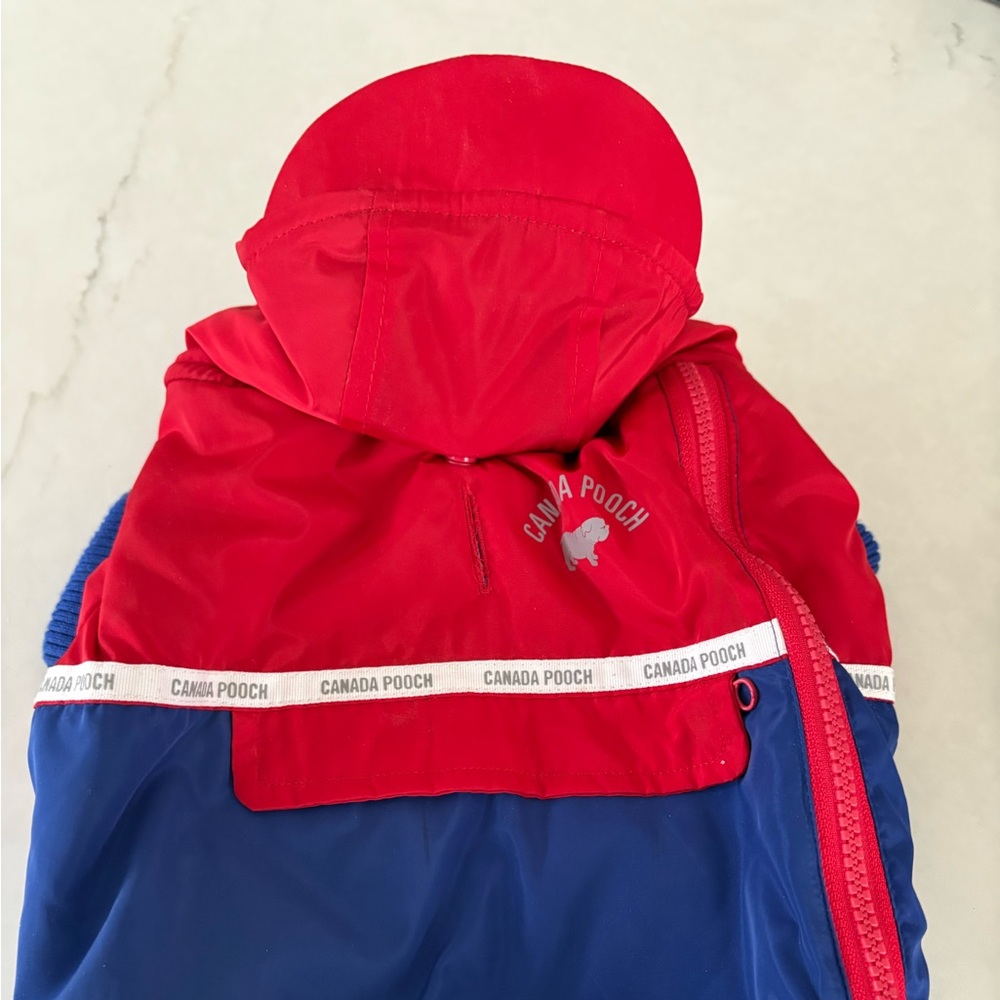 Canada Pooch Red and Blue Dog Jacket